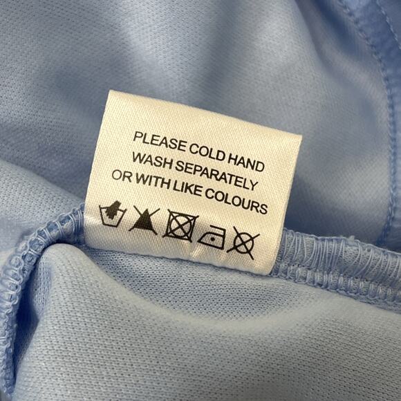 Pink Lily Embroidered Sheath Pencil Dress Medium Mesh Blue V Neck Strappy - Picture 13 of 14